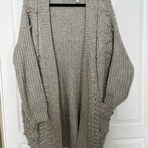 Victoria's Secret Heather Gray Knit Cardigan